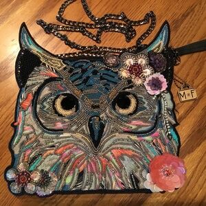 Mary Frances Vintage Spirit Owl crossbody   Used once